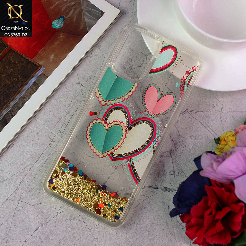 Xiaomi Redmi Note 10 4G Cover - Design 2 - Soft Silicone Bling Sparkle Moving  Liquid Glitter Case