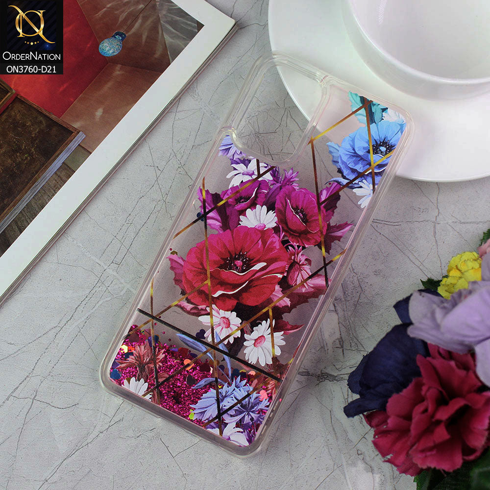 Xiaomi Redmi Note 10 4G Cover - Design 21 - Soft Silicone Bling Sparkle Moving  Liquid Glitter Case
