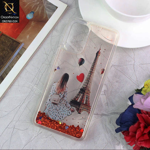 Oppo Reno 6 Cover - Design 24 - Soft Silicone Bling Sparkle Moving  Liquid Glitter Case
