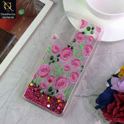 Oppo Reno 6 Cover - Design 6 - Soft Silicone Bling Sparkle Moving  Liquid Glitter Case