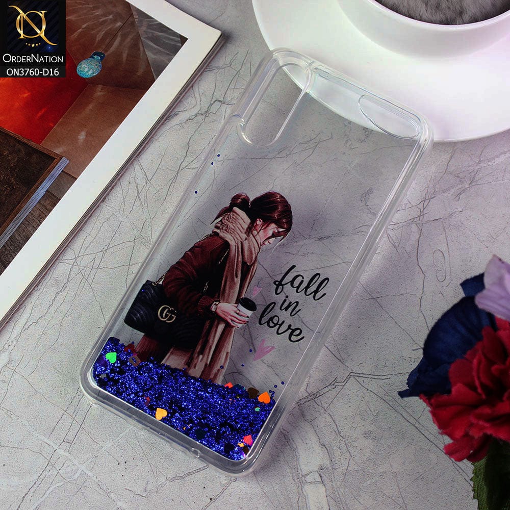 Vivo S1 Cover - Design 16 - Soft Silicone Bling Sparkle Moving  Liquid Glitter Case