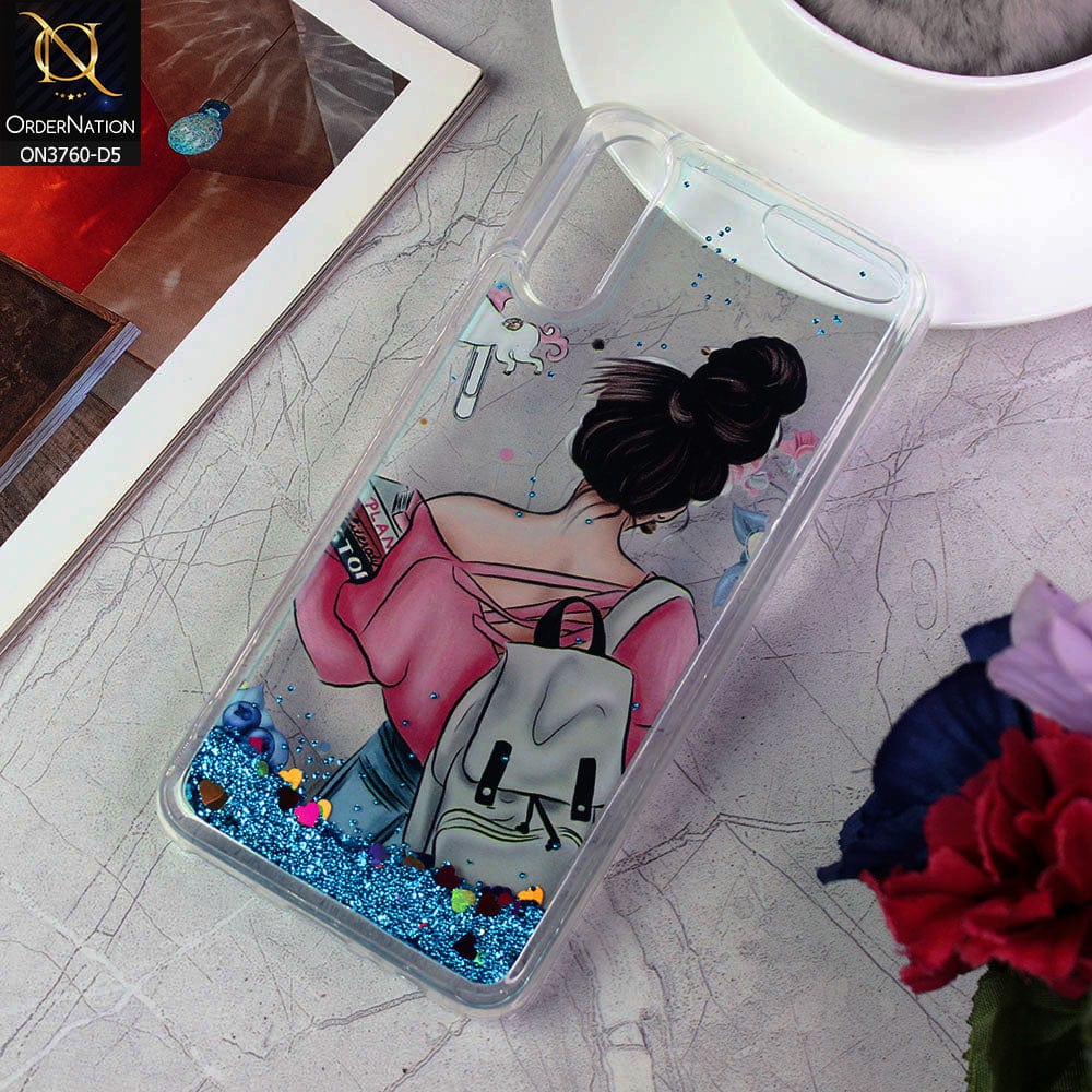 Vivo S1 Cover - Design 5 - Soft Silicone Bling Sparkle Moving  Liquid Glitter Case