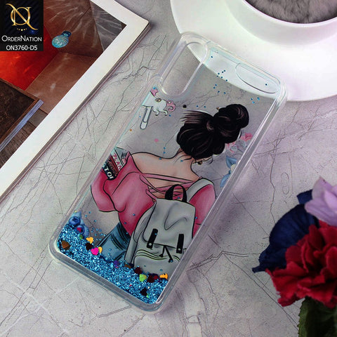 Vivo S1 Cover - Design 5 - Soft Silicone Bling Sparkle Moving  Liquid Glitter Case