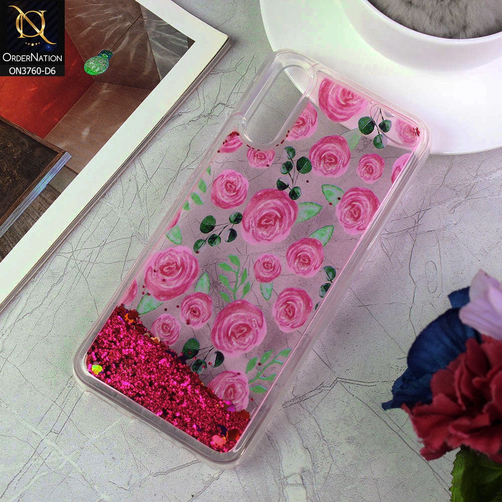 Vivo S1 Cover - Design 6 - Soft Silicone Bling Sparkle Moving  Liquid Glitter Case