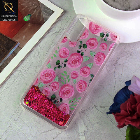 Vivo S1 Cover - Design 6 - Soft Silicone Bling Sparkle Moving  Liquid Glitter Case