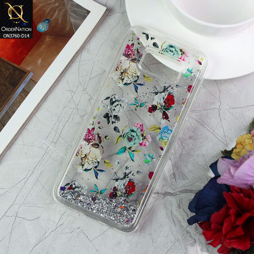 Samsung Galaxy S8 Plus Cover - Design 14 - Soft Silicone Bling Sparkle Moving  Liquid Glitter Case