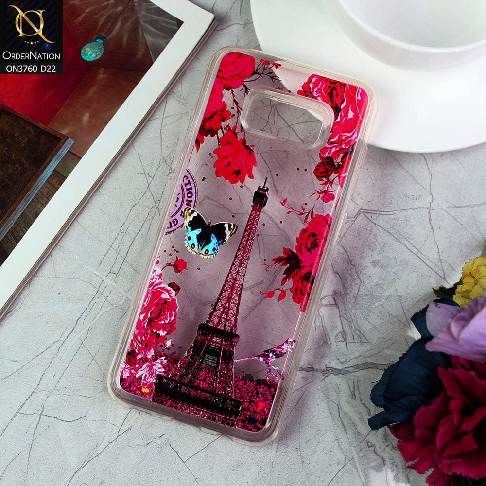 Samsung Galaxy S8 Plus Cover - Design 22 - Soft Silicone Bling Sparkle Moving  Liquid Glitter Case