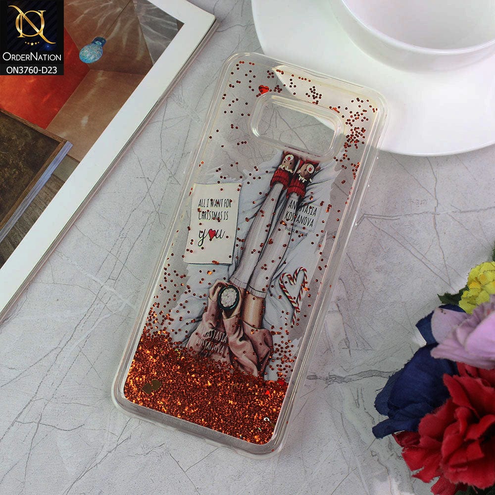 Samsung Galaxy S8 Plus Cover - Design 23 - Soft Silicone Bling Sparkle Moving  Liquid Glitter Case