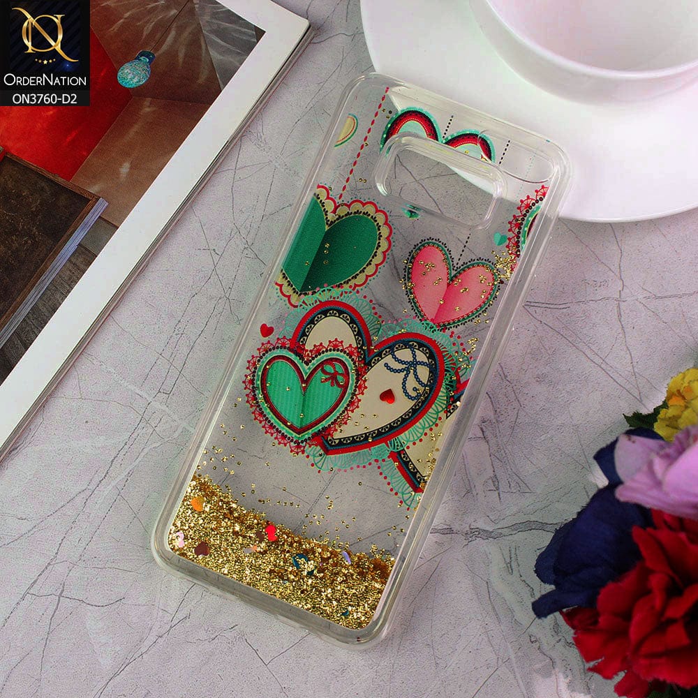 Samsung Galaxy S8 Plus Cover - Design 2 - Soft Silicone Bling Sparkle Moving  Liquid Glitter Case