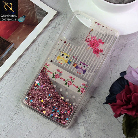 Samsung Galaxy A72 Cover - Design 12 - Soft Silicone Bling Sparkle Moving  Liquid Glitter Case