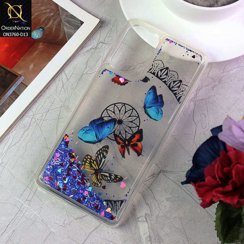 Samsung Galaxy A72 Cover - Design 13 - Soft Silicone Bling Sparkle Moving  Liquid Glitter Case