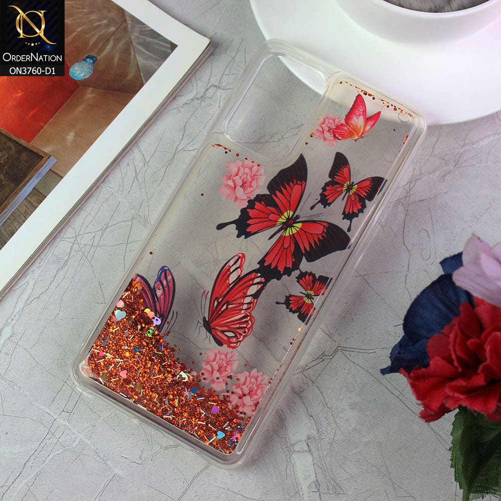 Samsung Galaxy A72 Cover - Design 1 - Soft Silicone Bling Sparkle Moving  Liquid Glitter Case
