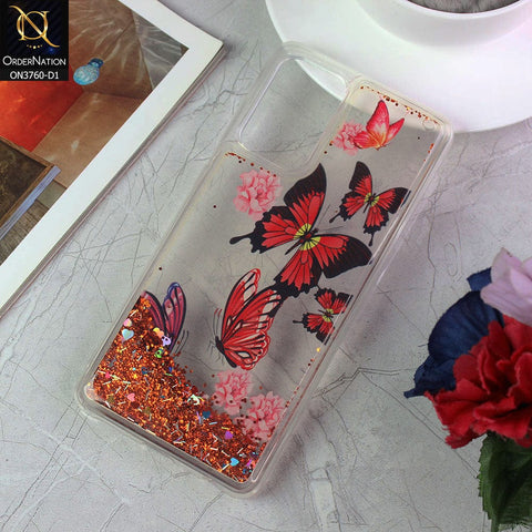 Samsung Galaxy A72 Cover - Design 1 - Soft Silicone Bling Sparkle Moving  Liquid Glitter Case