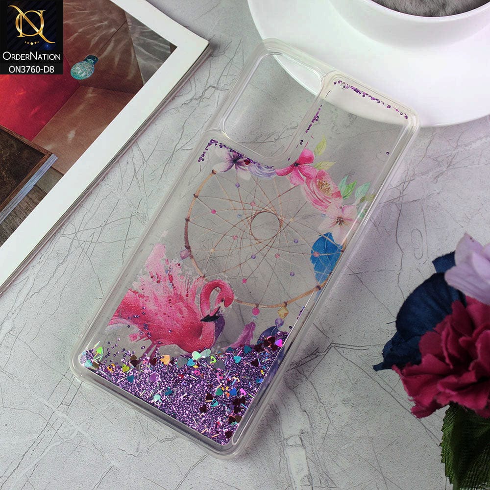 Samsung Galaxy A72 Cover - Design 8 - Soft Silicone Bling Sparkle Moving  Liquid Glitter Case