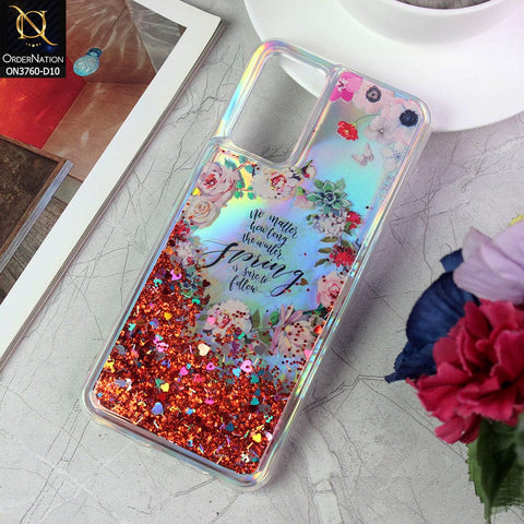 Vivo V20 Cover - Design 10 - Soft Silicone Bling Sparkle Moving Liquid Glitter Case