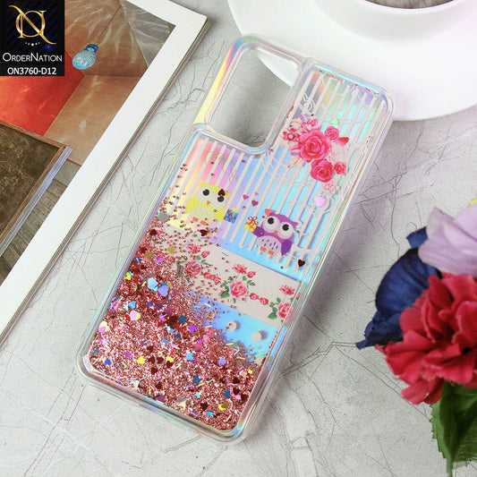 Vivo V20 Cover - Design 12 - Soft Silicone Bling Sparkle Moving Liquid Glitter Case
