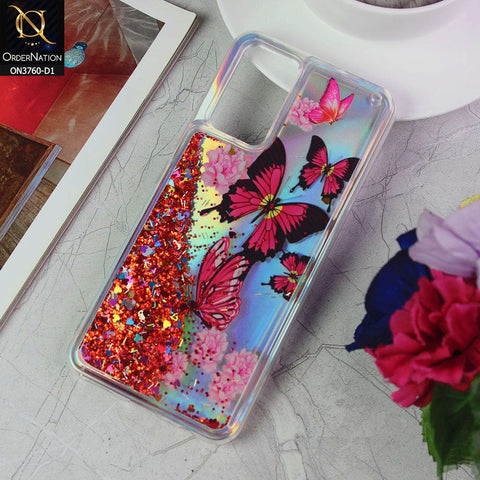 Vivo V20 Cover - Design 1 - Soft Silicone Bling Sparkle Moving Liquid Glitter Case