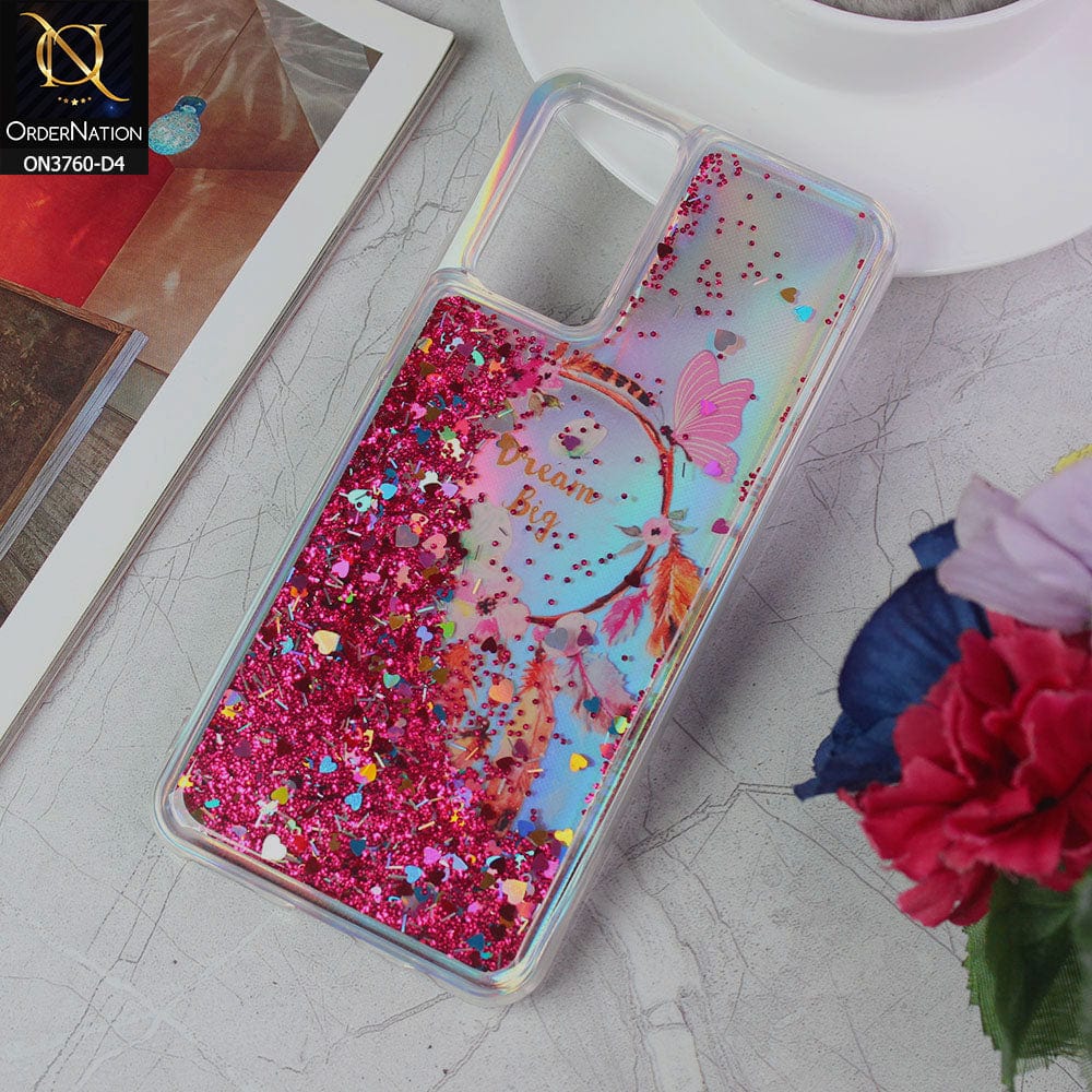 Vivo V20 Cover - Design 4 - Soft Silicone Bling Sparkle Moving Liquid Glitter Case