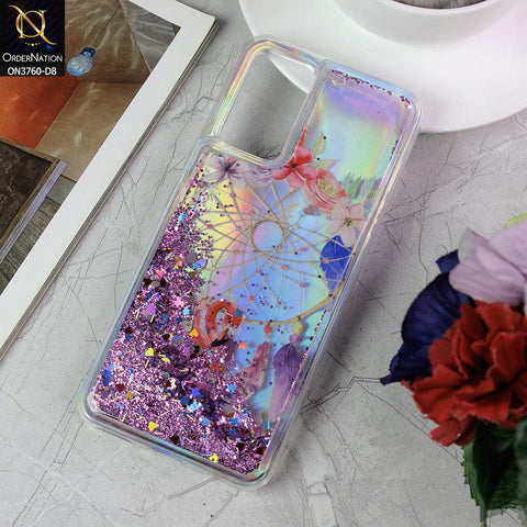 Vivo V20 Cover - Design 8 - Soft Silicone Bling Sparkle Moving Liquid Glitter Case