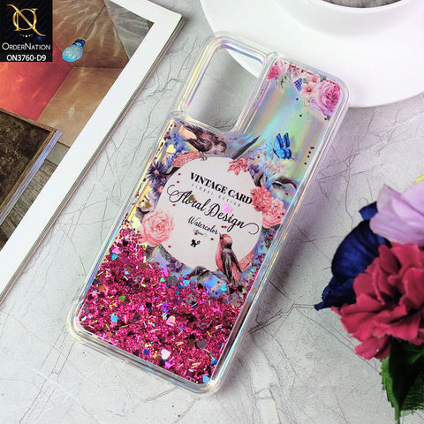 Vivo V20 Cover - Design 9 - Soft Silicone Bling Sparkle Moving Liquid Glitter Case