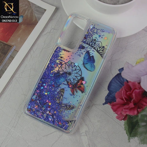 Vivo V20 SE Cover - Design 13 - Soft Silicone Bling Sparkle Moving Liquid Glitter Case