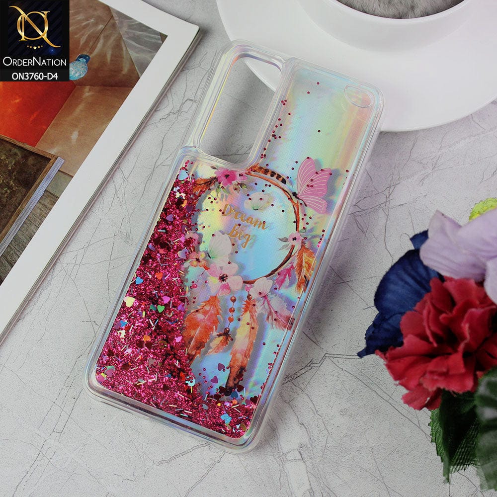Vivo V20 SE Cover - Design 4 - Soft Silicone Bling Sparkle Moving Liquid Glitter Case