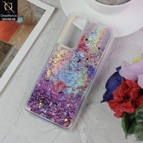 Vivo V20 SE Cover - Design 8 - Soft Silicone Bling Sparkle Moving Liquid Glitter Case