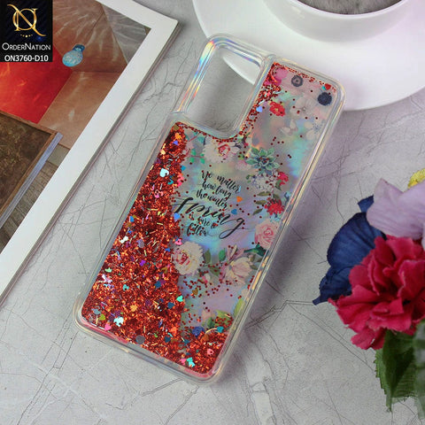 Vivo V21 Cover - Design 10 - Soft Silicone Bling Sparkle Moving Liquid Glitter Case