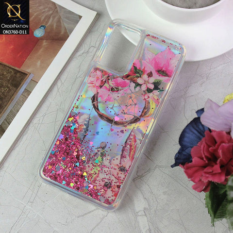 Vivo V21s Cover - Design 11 - Soft Silicone Bling Sparkle Moving Liquid Glitter Case