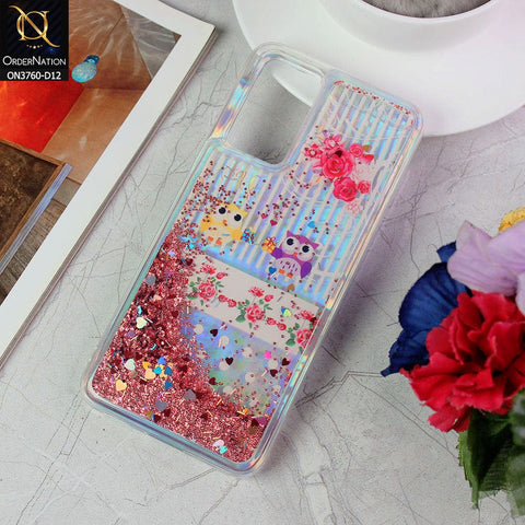 Vivo V21 Cover - Design 12 - Soft Silicone Bling Sparkle Moving Liquid Glitter Case