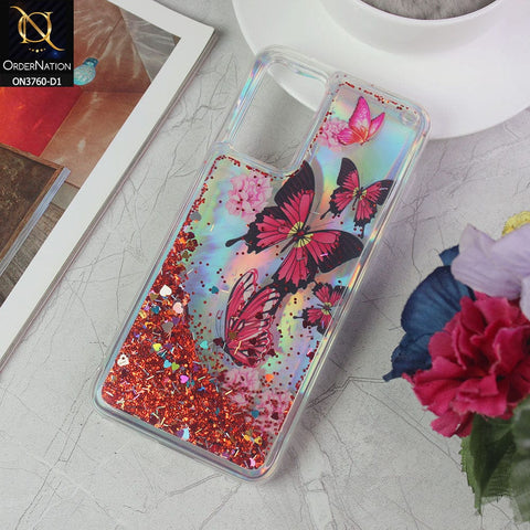 Vivo V21 Cover - Design 1 - Soft Silicone Bling Sparkle Moving Liquid Glitter Case