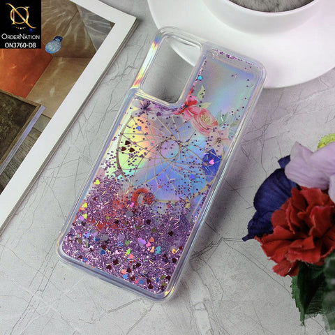 Vivo V21s Cover - Design 8 - Soft Silicone Bling Sparkle Moving Liquid Glitter Case