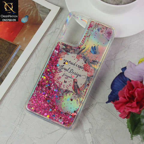 Vivo V21 Cover - Design 9 - Soft Silicone Bling Sparkle Moving Liquid Glitter Case