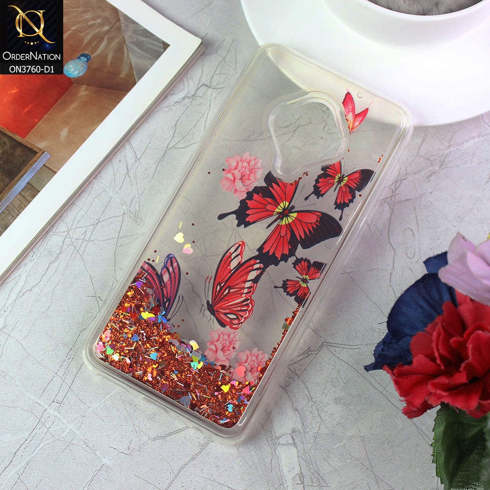 Vivo S1 Pro Cover - Design 1 - Soft Silicone Bling Sparkle Moving  Liquid Glitter Case