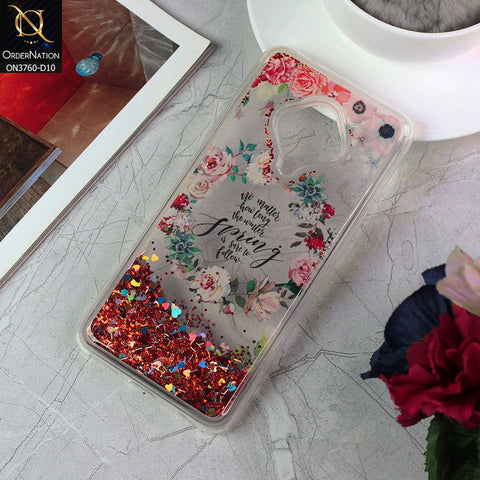 Vivo Y51 (2020 September) Cover - Design 10 - Soft Silicone Bling Sparkle Moving  Liquid Glitter Case