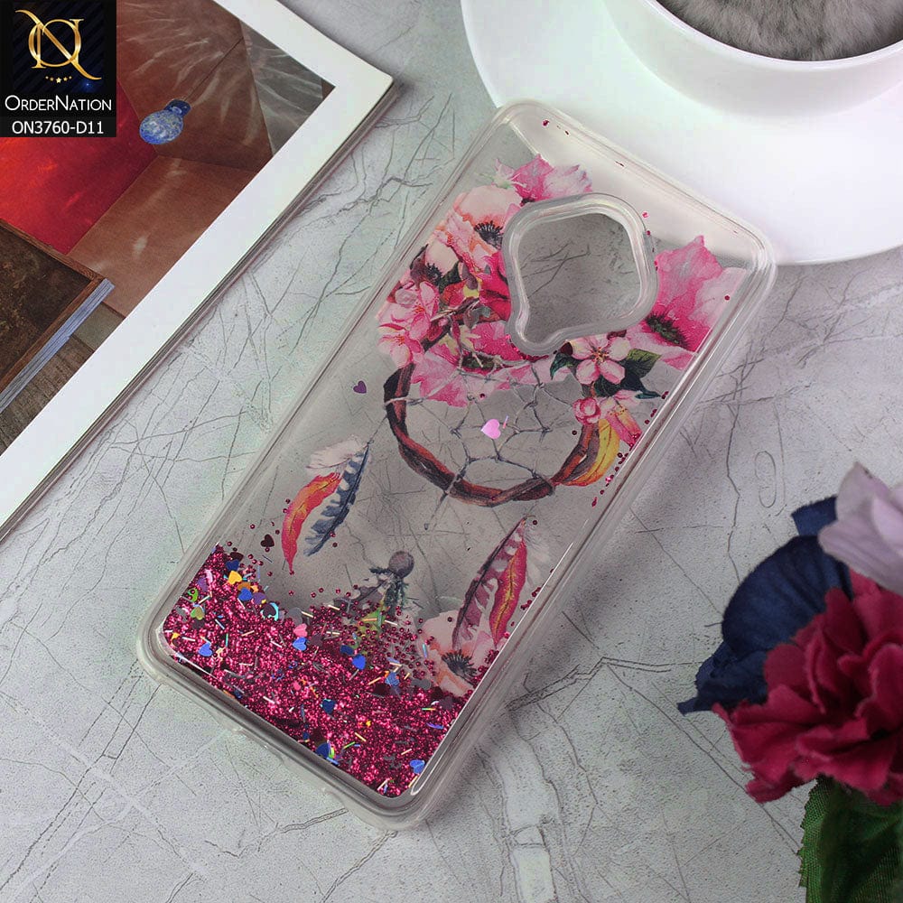 Vivo S1 Pro Cover - Design 11 - Soft Silicone Bling Sparkle Moving  Liquid Glitter Case