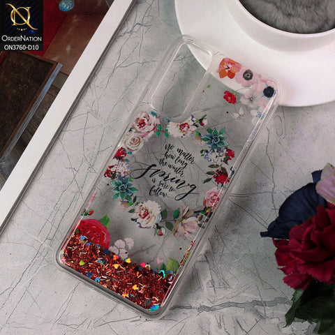 vivo Y33 Cover - Design 10 - Soft Silicone Bling Sparkle Moving  Liquid Glitter Case