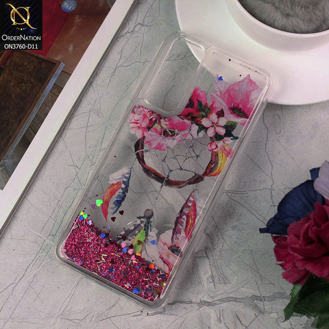 Vivo Y51 (2020 December) Cover - Design 11 - Soft Silicone Bling Sparkle Moving  Liquid Glitter Case