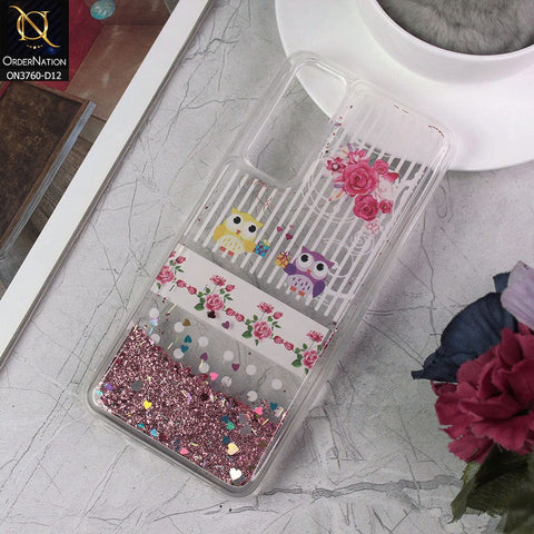 Vivo Y51 (2020 December) Cover - Design 12 - Soft Silicone Bling Sparkle Moving  Liquid Glitter Case