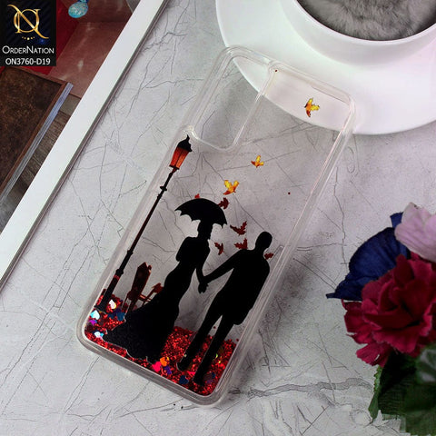 vivo Y33 Cover - Design 19 - Soft Silicone Bling Sparkle Moving  Liquid Glitter Case