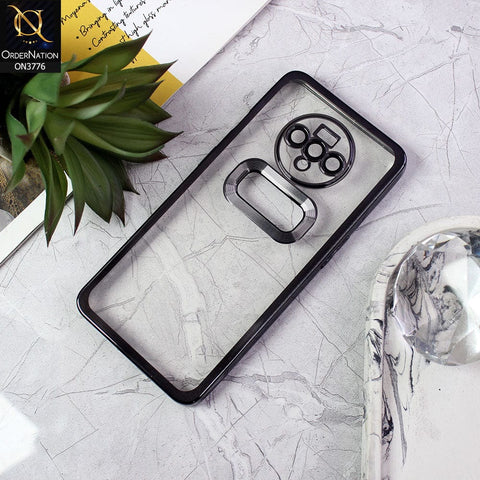 OnePlus 7T Cover - Black - Electroplating Borders Logo Hole Camera Lens Protection Soft Silicone Case