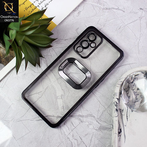 OnePlus 9 Cover - Black - Electroplating Borders Logo Hole Camera Lens Protection Soft Silicone Case