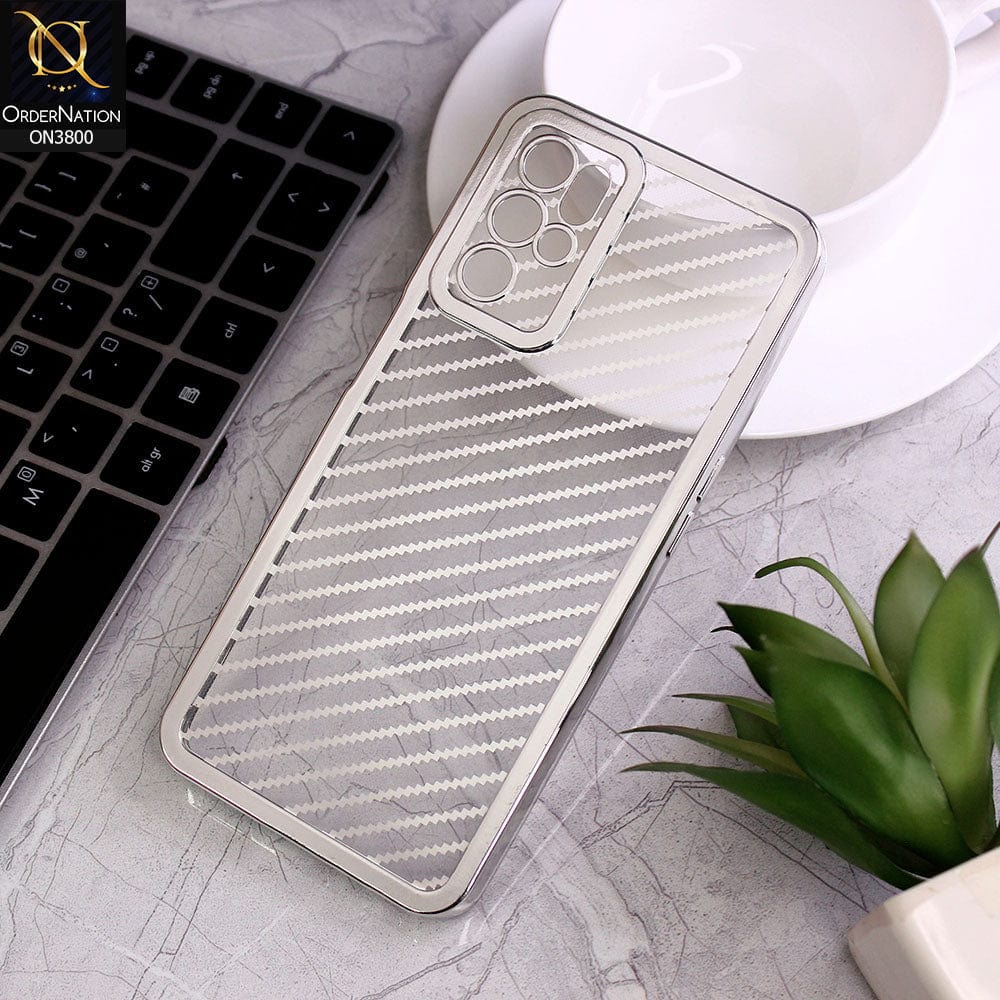 Oppo A54 4G Cover - Silver - new ziggy lines camera protection Soft Silicon case