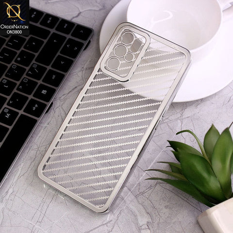 Oppo A54 4G Cover - Silver - new ziggy lines camera protection Soft Silicon case