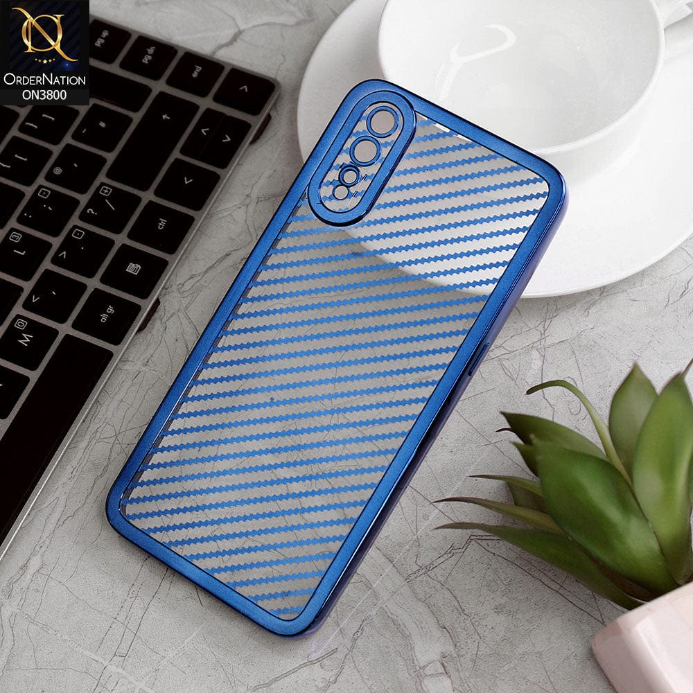 Vivo S1 Cover - Blue - new ziggy lines camera protection Soft Silicon case