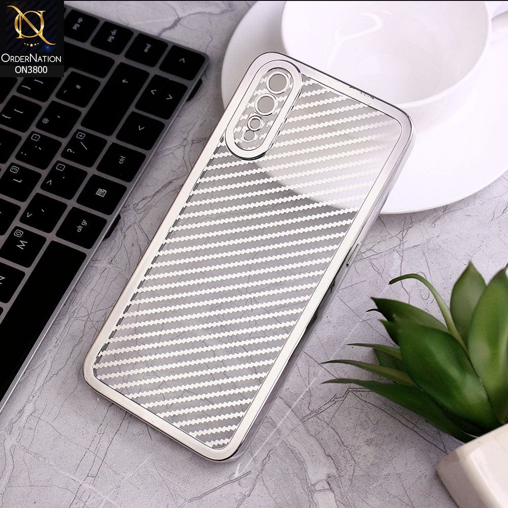 Vivo S1 Cover - Silver - new ziggy lines camera protection Soft Silicon case