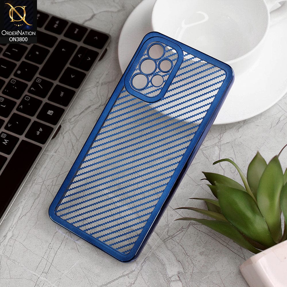 Samsung Galaxy A32 Cover - Blue - new ziggy lines camera protection Soft Silicon case