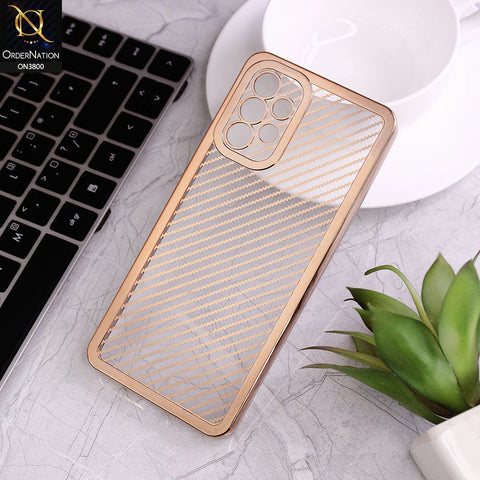 Samsung Galaxy A32 Cover - Golden - new ziggy lines camera protection Soft Silicon case