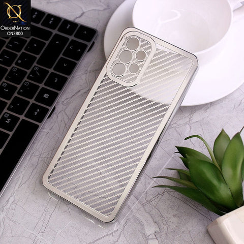 Samsung Galaxy A32 Cover - Silver - new ziggy lines camera protection Soft Silicon case