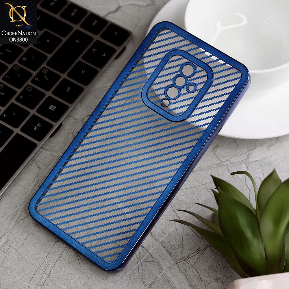 Vivo S1 Pro Cover - Blue - new ziggy lines camera protection Soft Silicon case